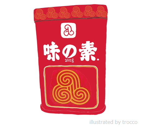 昭和　味の素　缶　イラスト画像