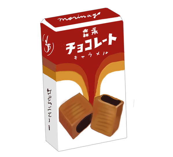 森永チョコレートキャラメル　昭和の製品画像