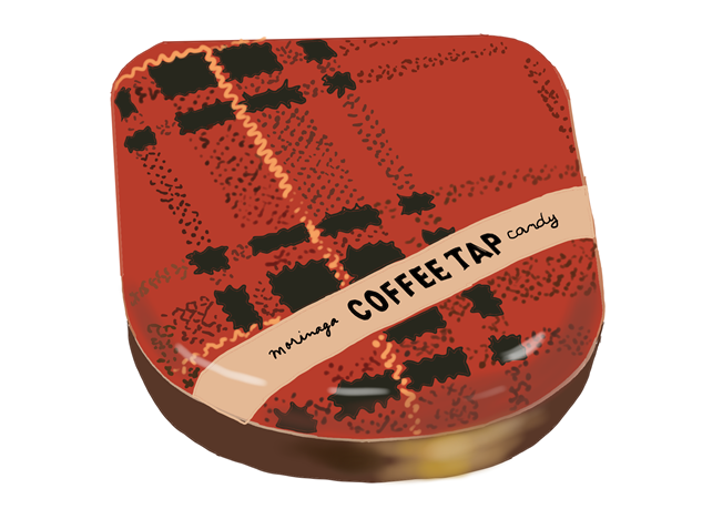 昭和　森永製菓コーヒータップ　缶のイラスト画像