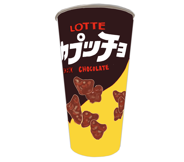 ロッテ　カプッチョ　昭和時代　チョコレート味