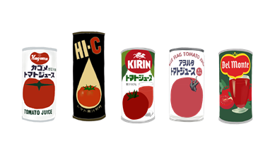 昭和の素敵デザイン トマトジュース缶 懐かしむん