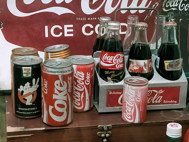 昭和レトロ商品博物館　昔のコカ・コーラー製品