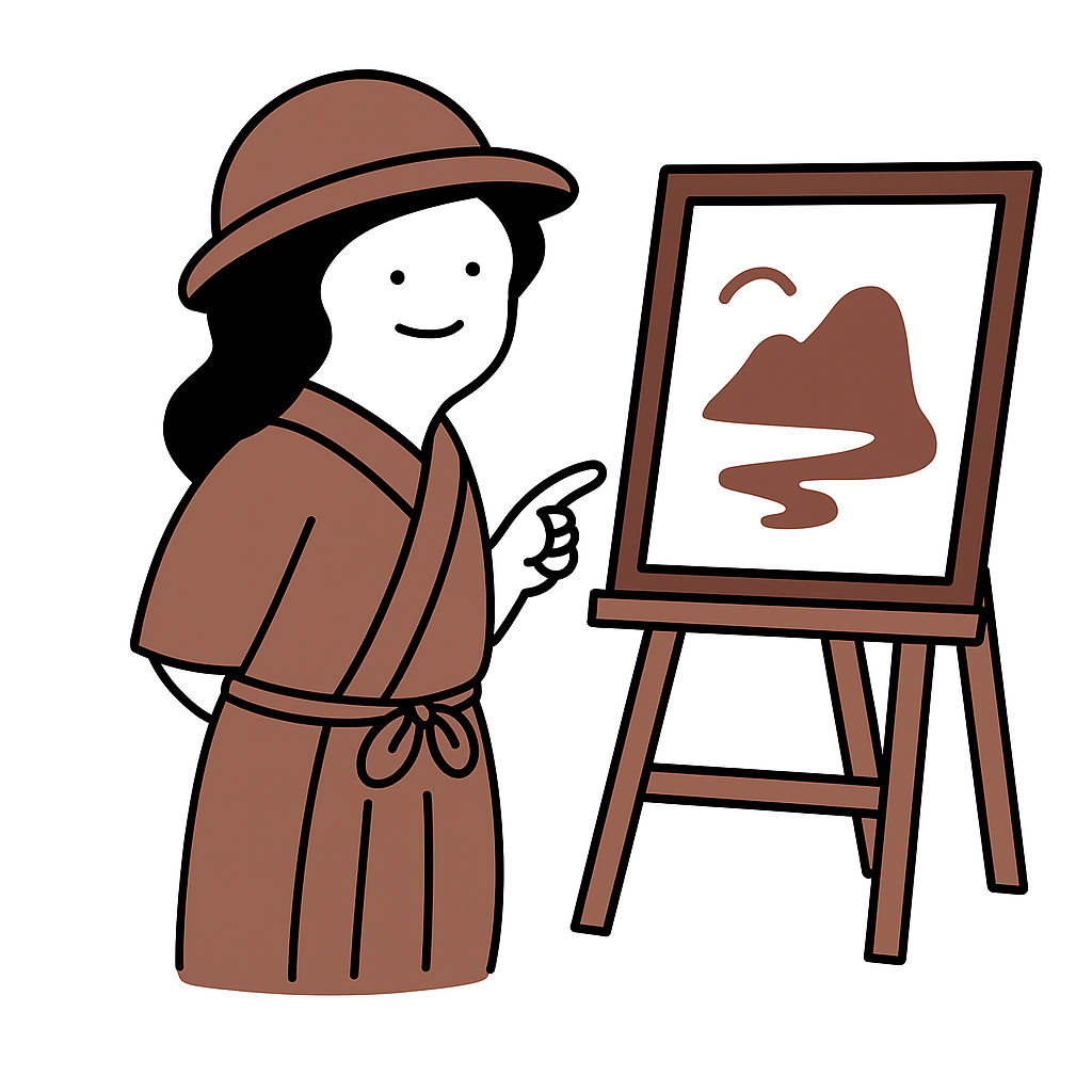 絵を見ている金田一耕助