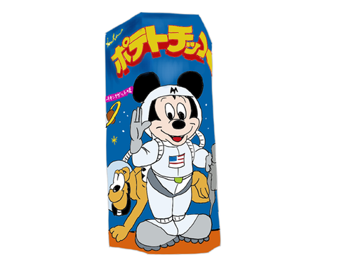 ハウス　ポテトチップス　ミッキーマウスパッケージ　昭和の製品画像
